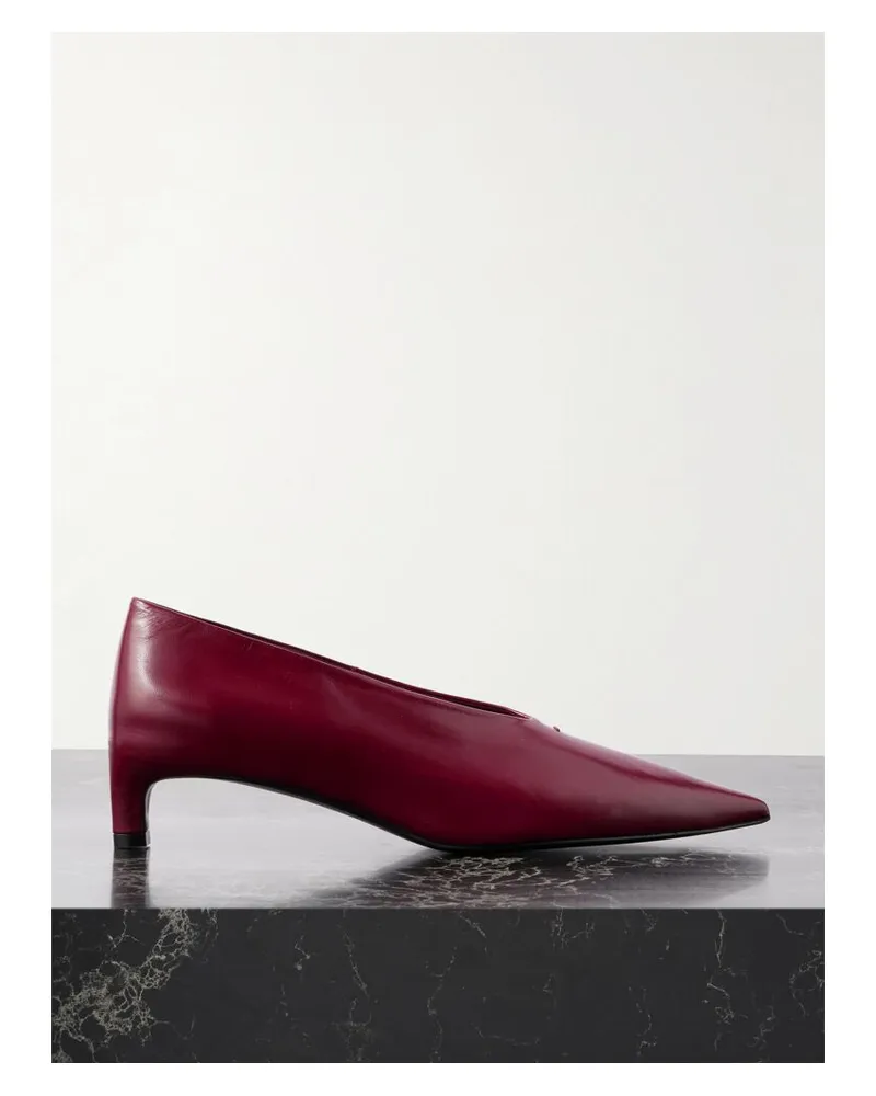 Jil Sander Pumps Aus Glanzleder - Rot Rot