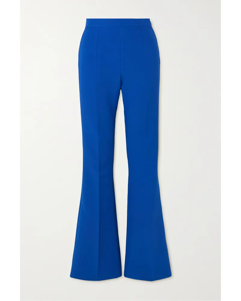 Safiyaa Alexa Schlaghose Aus Stretch-crêpe - Blau Blau