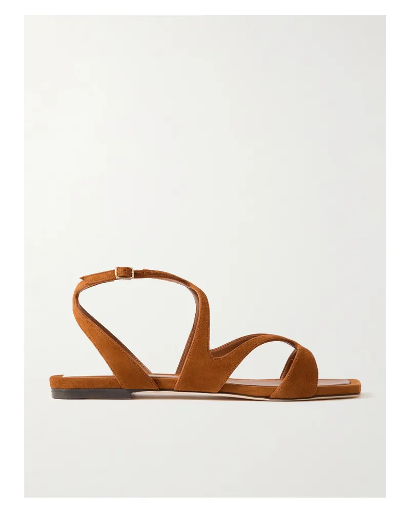 Jimmy Choo Ayla Sandalen Aus Veloursleder - Braun Braun