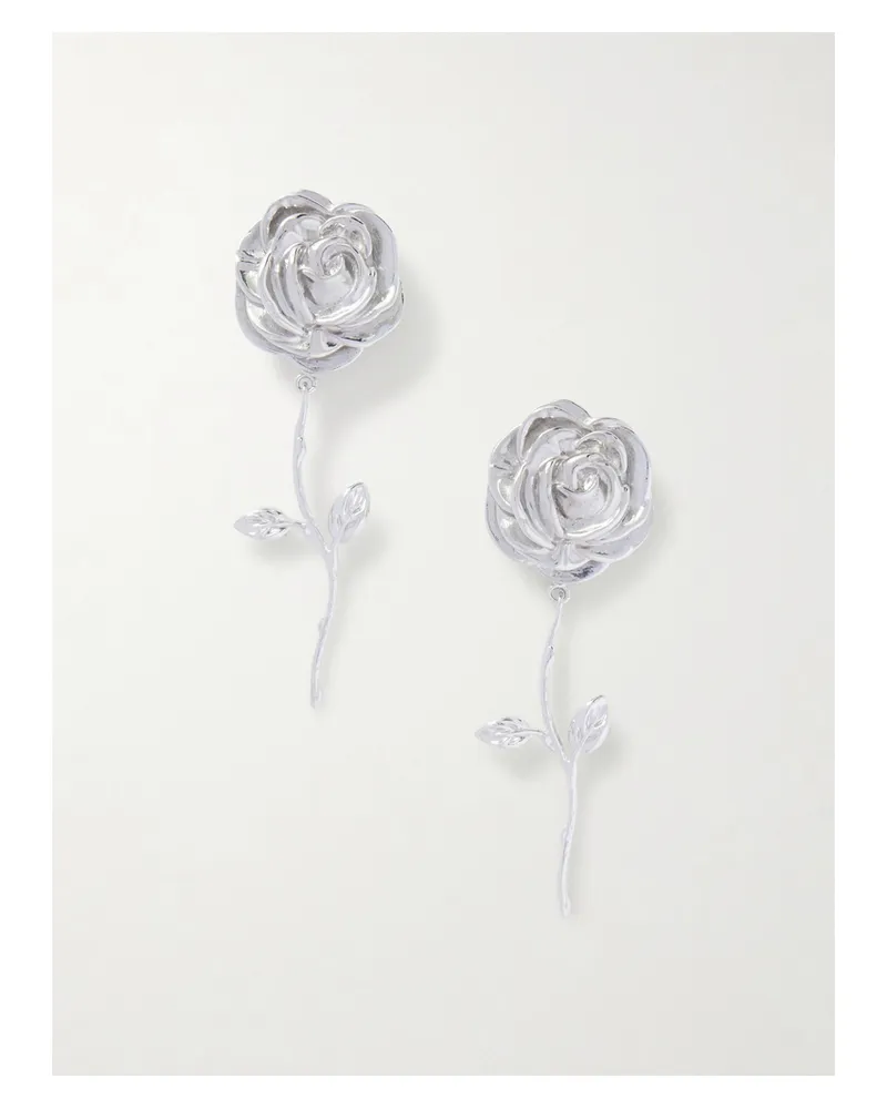 Magda Butrym Rhodium-plated Earrings - Silver Silver