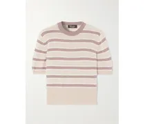 Fobello Kaschmirpullover Mit Streifen - Mehrfarbig