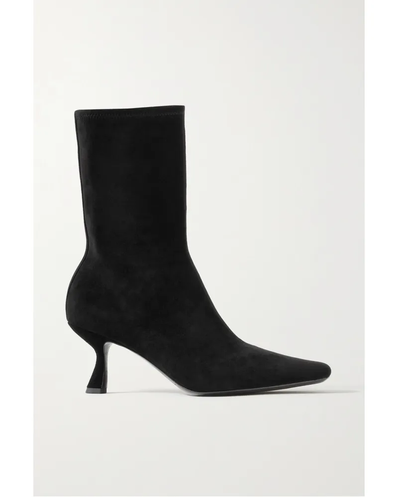 Loeffler Randall Tatum Ankle Boots aus Veloursleder Schwarz