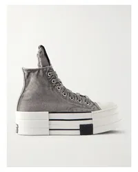 Rick Owens Converse Drkshdw Dbl Drkstar Chuck 70 Sneakers aus Canvas Grau