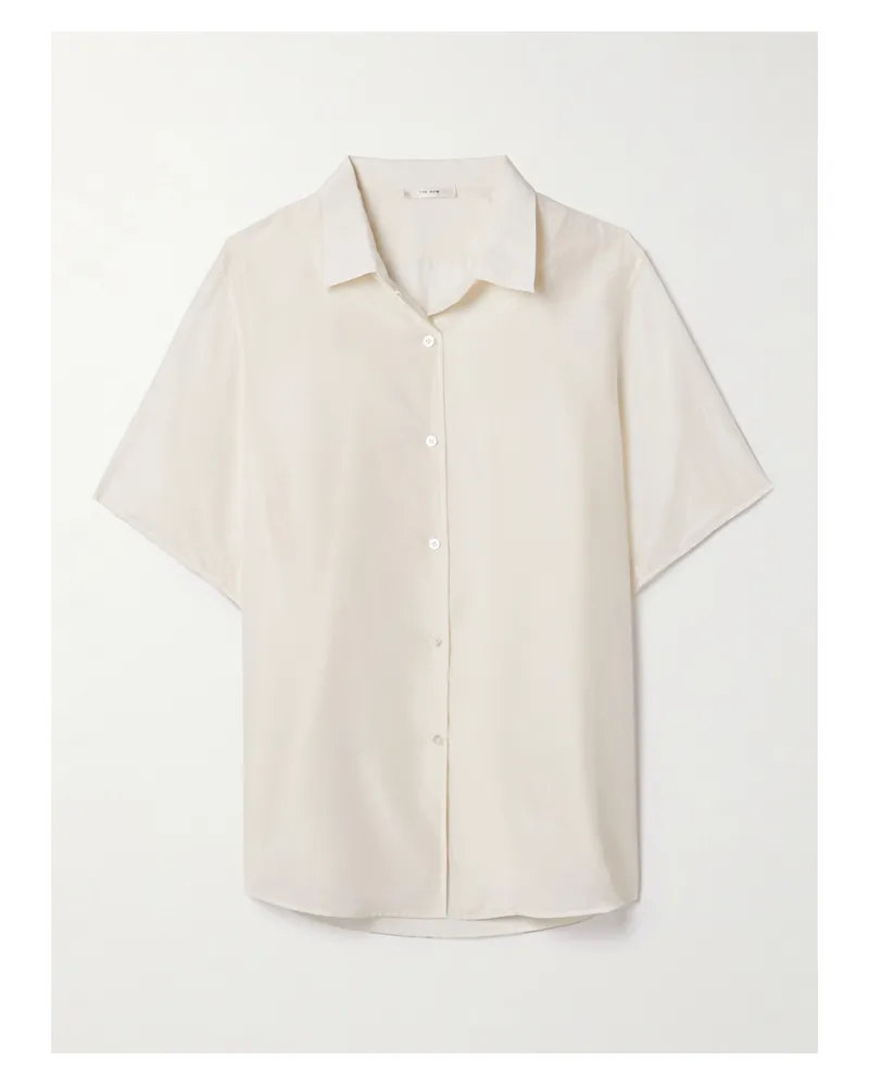 The Row Vale Oversized-hemd Aus Baumwoll-voile - Weiß Weiß