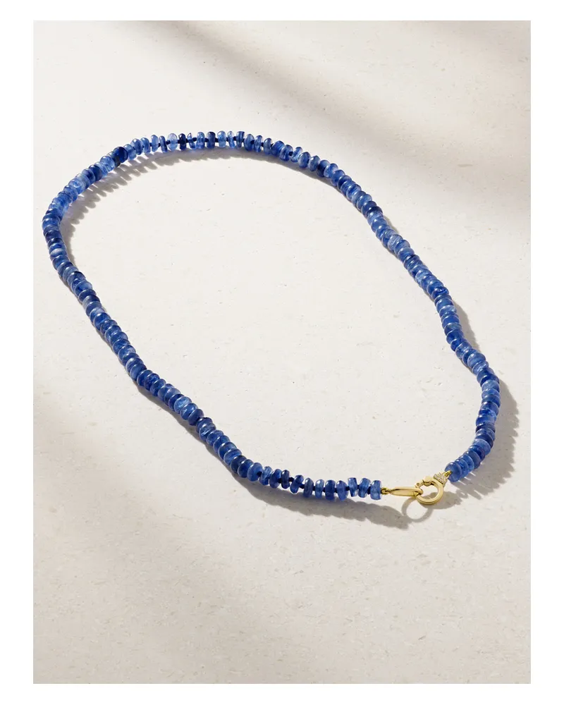 Sorellina Kette Mit Kyaniten, Diamanten Und Details Aus 18 Karat Gold Gold