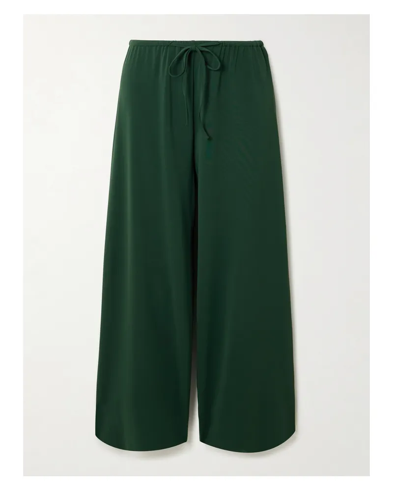 Eres Zelie Stretch-jersey Straight-leg Pants - Green Green