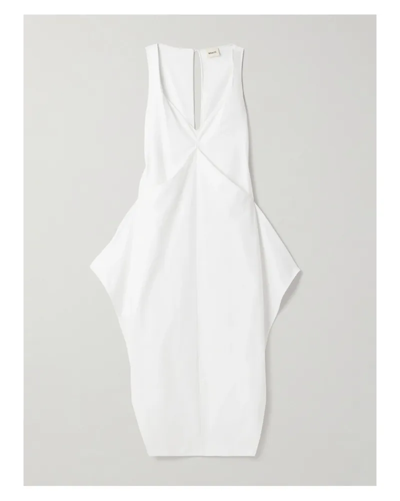 KHAITE Kenith Robe Aus Baumwollpopeline - Weiß Weiß