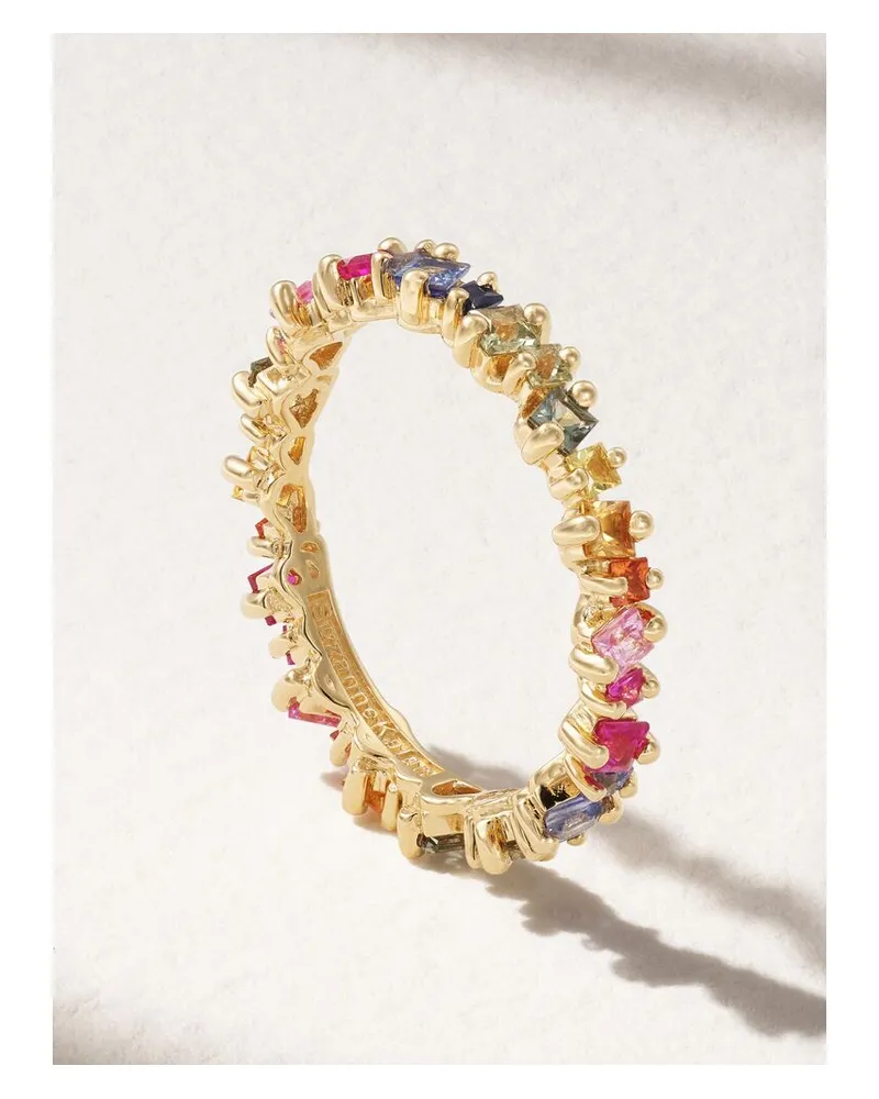 Suzanne Kalan Eternity Ring 18 Karat Gold Mit Saphiren Gold