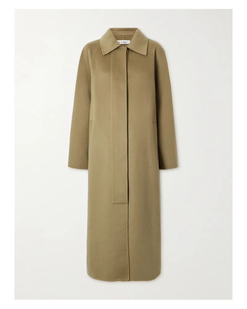 Róhe Leandra Wool And Cashmere-blend Coat - Brown Brown