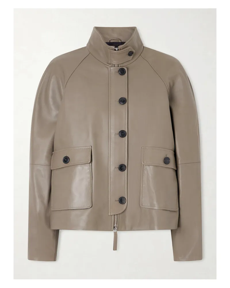 Proenza Schouler Gio Lederjacke - Braun Braun