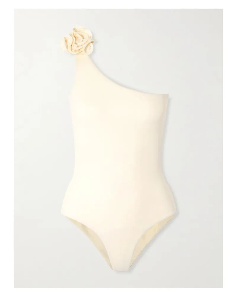 Magda Butrym Asymmetrischer Badeanzug Mit Verzierung - Creme Creme