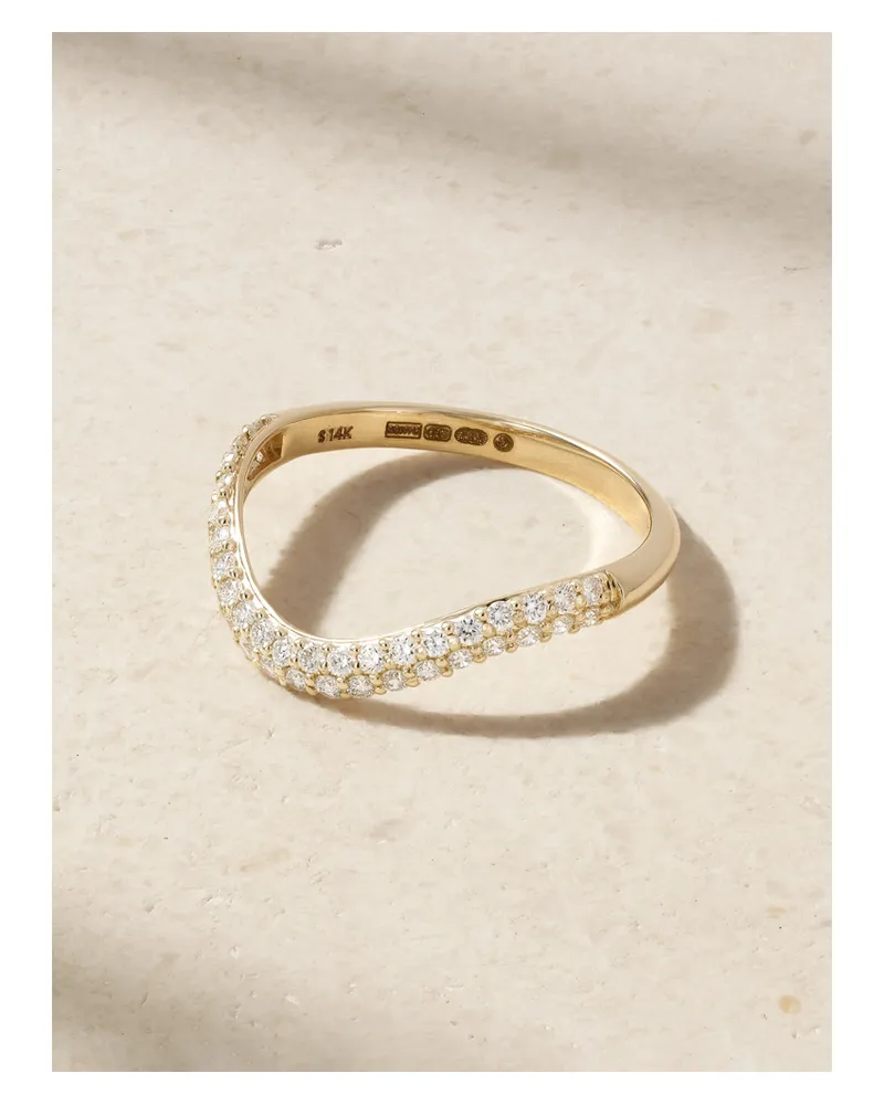 Stone & Strand Anjelica Ring Aus 14 Karat Gold Mit Diamanten Gold