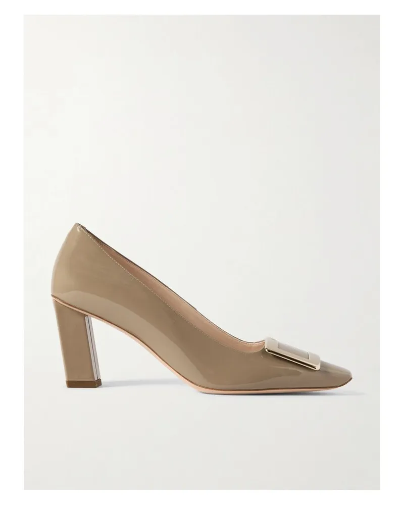 Roger Vivier Belle Vivier 45 Pumps Aus Lackleder Mit Schnalle - Neutral Neutral