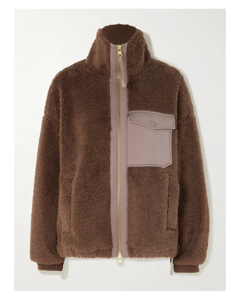 Varley Lowell Jacke Aus Fleece Mit Besätzen Aus Doublesoft®-material - Braun Braun