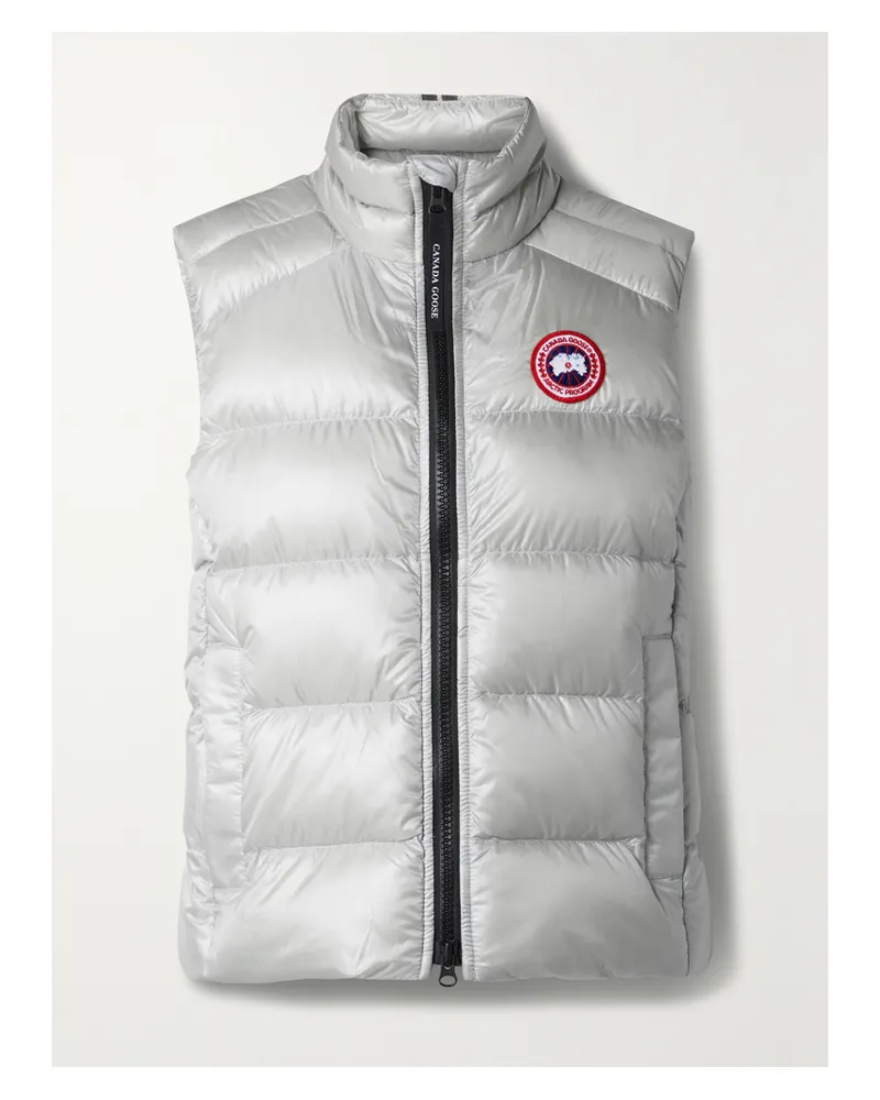Canada Goose Cypress Gesteppte Daunenweste Aus Recyceltem Ripstop - Silber Silber