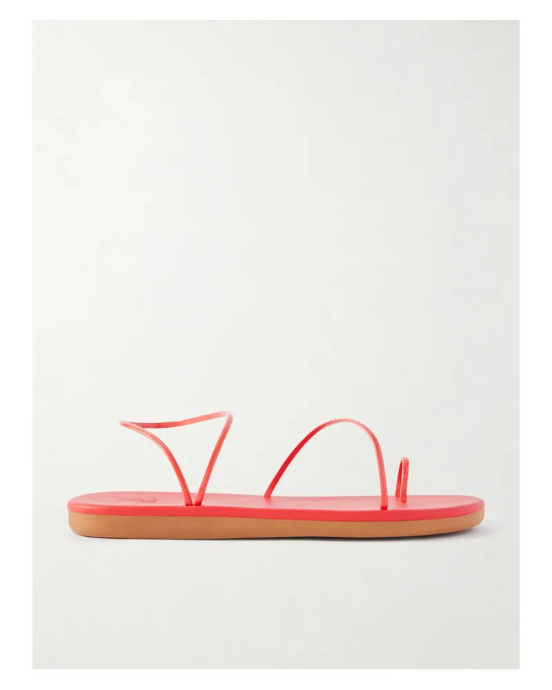 Ancient Greek Sandals Kansiz Leather Sandals - Red Red