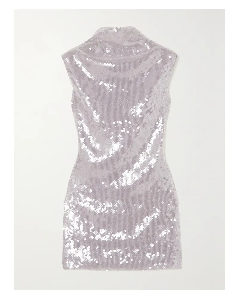 16ARLINGTON Luna Minikleid Aus Stretch-tüll Mit Pailletten - Lila Lila