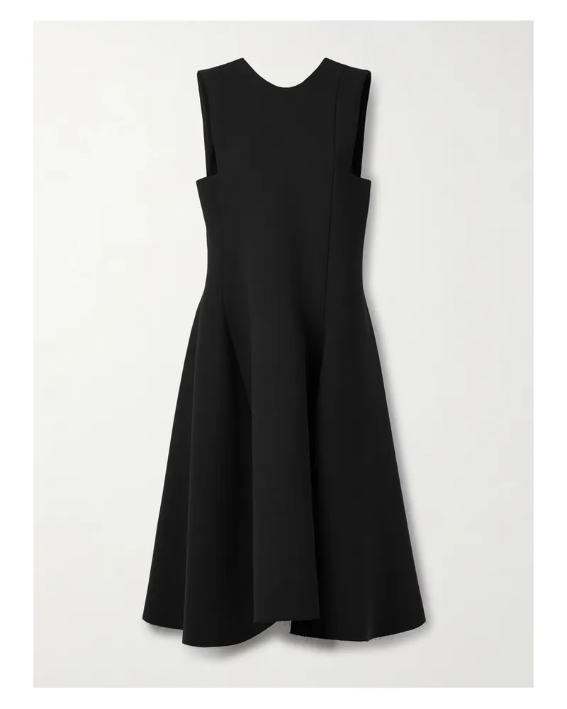 KHAITE Medow Crepe Midi Dress - Black Black