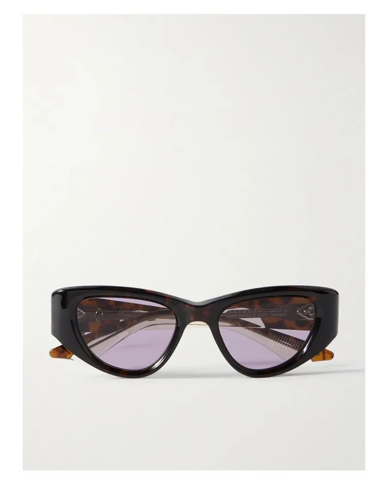 Jacques Marie Mage Seymour Sonnenbrille Mit D-rahmen Aus Azetat In Hornoptik Horn