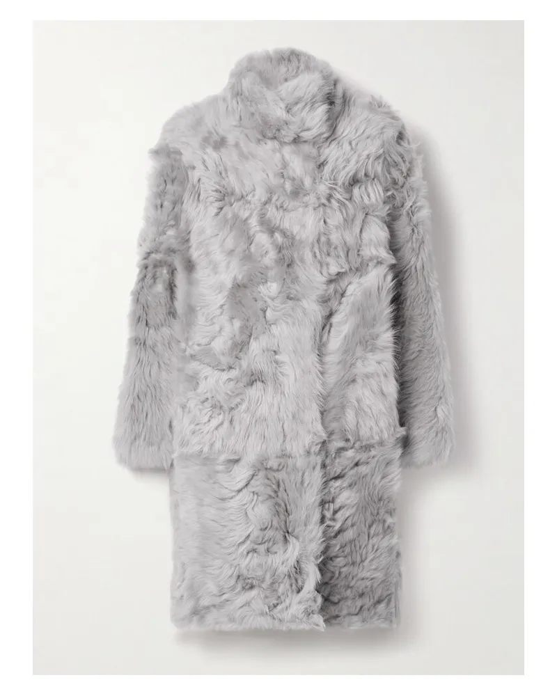 Yves Salomon Mantel Aus Shearling - Grau Grau