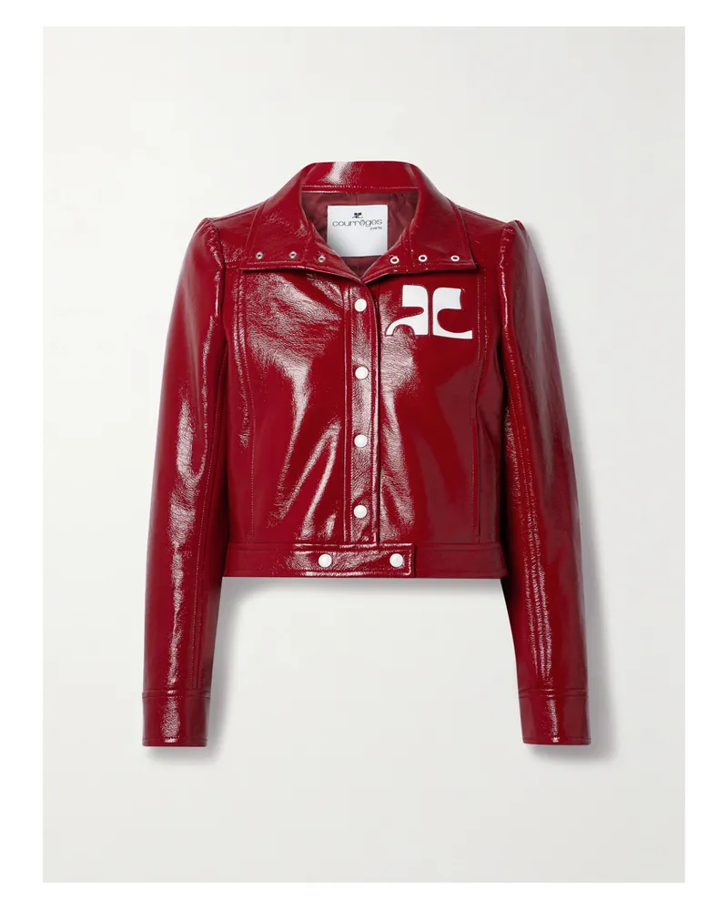 Courrèges Reedition Coated Cotton-blend Jacket - Red Red