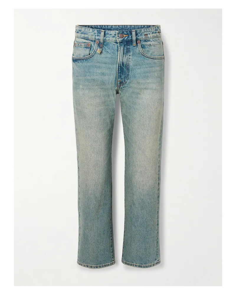 R13 Romeo Boyfriend-jeans mit Distressed-details Blau