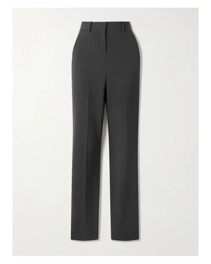 Calvin Klein Lucia Wool Slim-leg Pants - Gray Gray