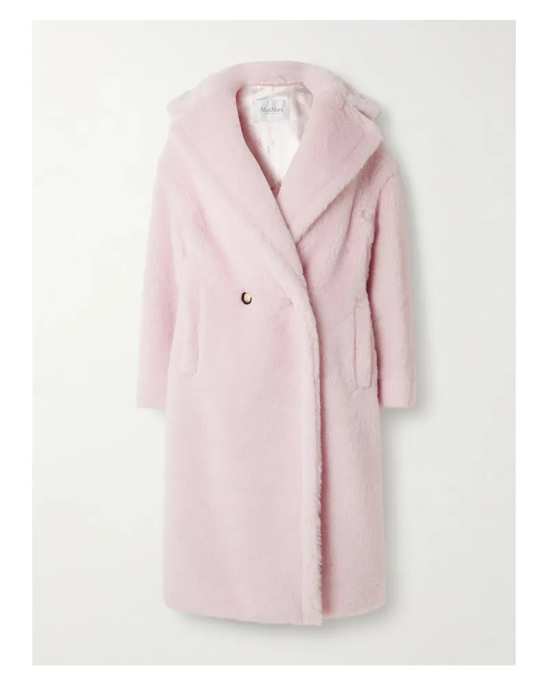 Max Mara Doppelreihiger Mantel Aus Einer Alpakawollmischung - Pink Pink