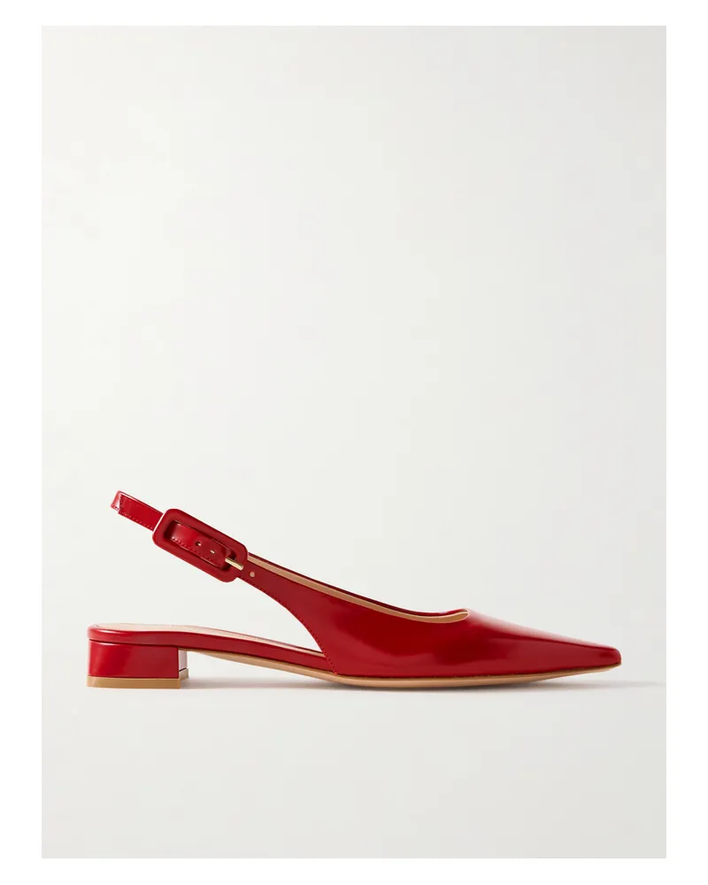 Gianvito Rossi Tokio 20 Slingback-schuhe Aus Leder - Rot Rot