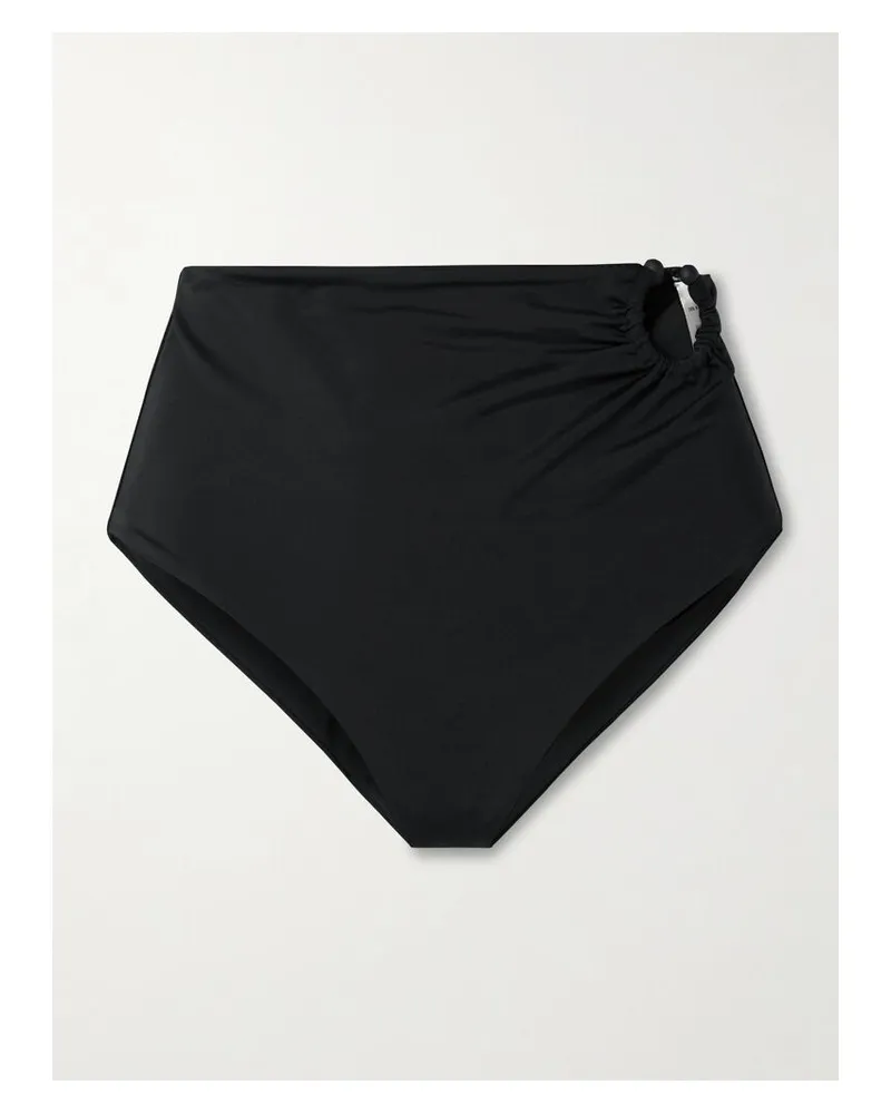 Johanna Ortiz Marinera Bikini-höschen Aus Recyceltem Stretch-material Mit Verzierung - Schwarz Schwarz