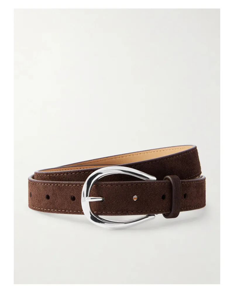 Ralph Lauren Suede Belt - Brown Brown