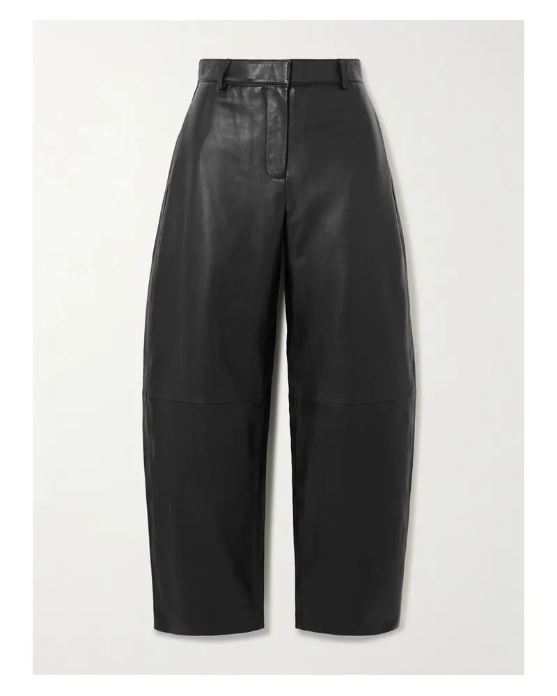St. Agni Barrel-hose Aus Leder - Schwarz Schwarz