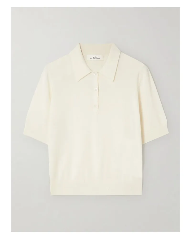 arch4 Octavia Oberteil Aus Kaschmir - Weiß Weiß