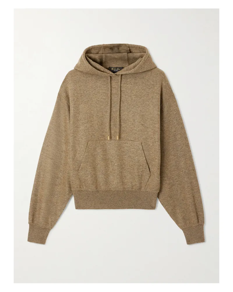 Loro Piana Rio Bodro Cashmere-blend Hoodie - Brown Brown