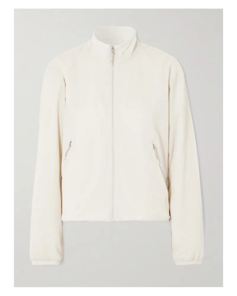 ON Zendaya Gloria Jacke Aus Shell In Knitteroptik - Creme Creme
