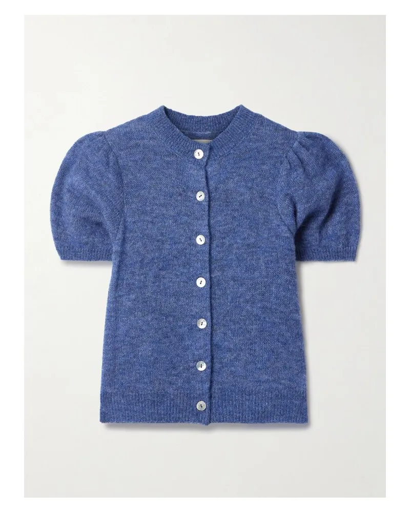 DÔEN Anisa Cardigan Aus Einer Alpakawollmischung - Blau Blau