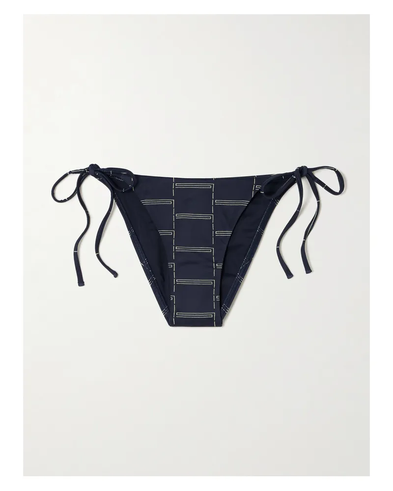 Matteau The String Printed Recycled Bikini Briefs - Blue Blue