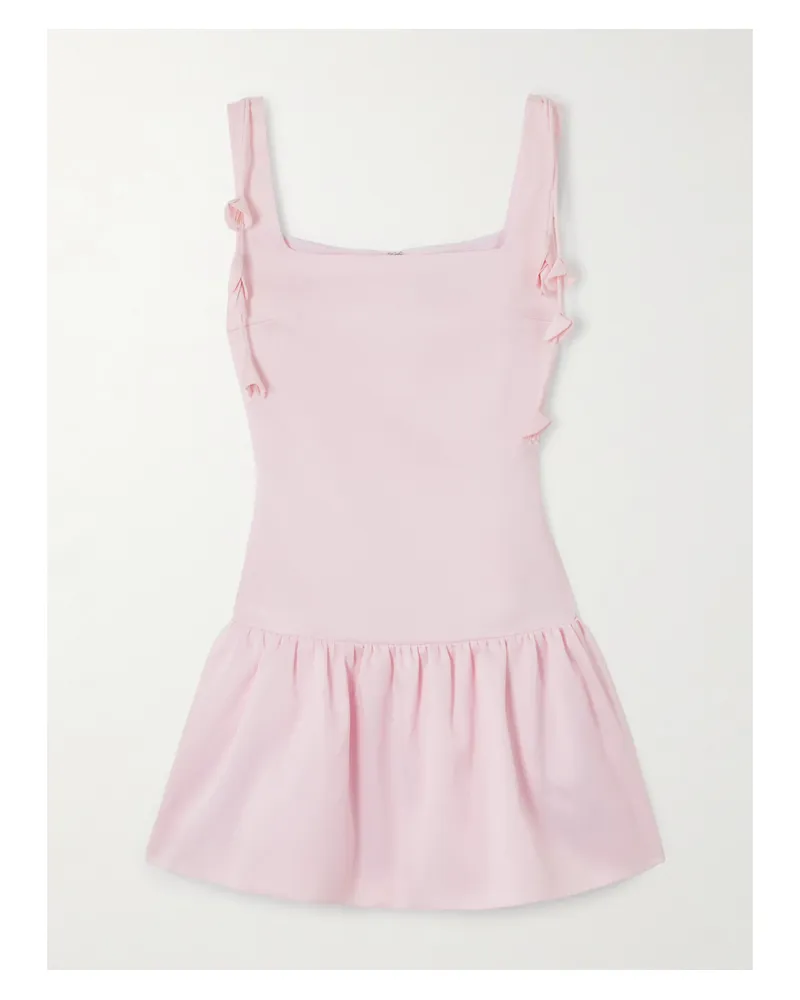 Self-Portrait Minikleid Aus Taft Mit Verzierungen - Pink Pink