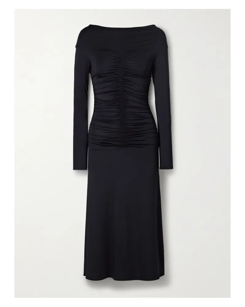 Altuzarra Callie Midikleid Aus Stretch-jersey Mit Raffungen - Blau Blau