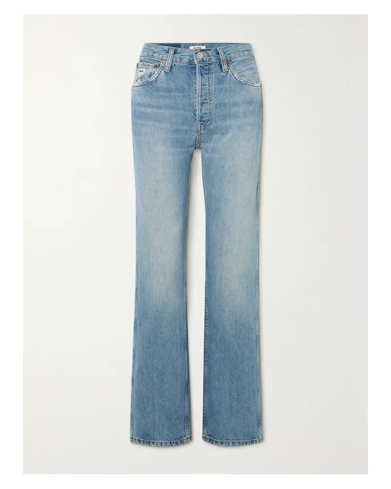 RE/DONE 90s Loose High-rise Straight-leg Jeans - Blue Blue