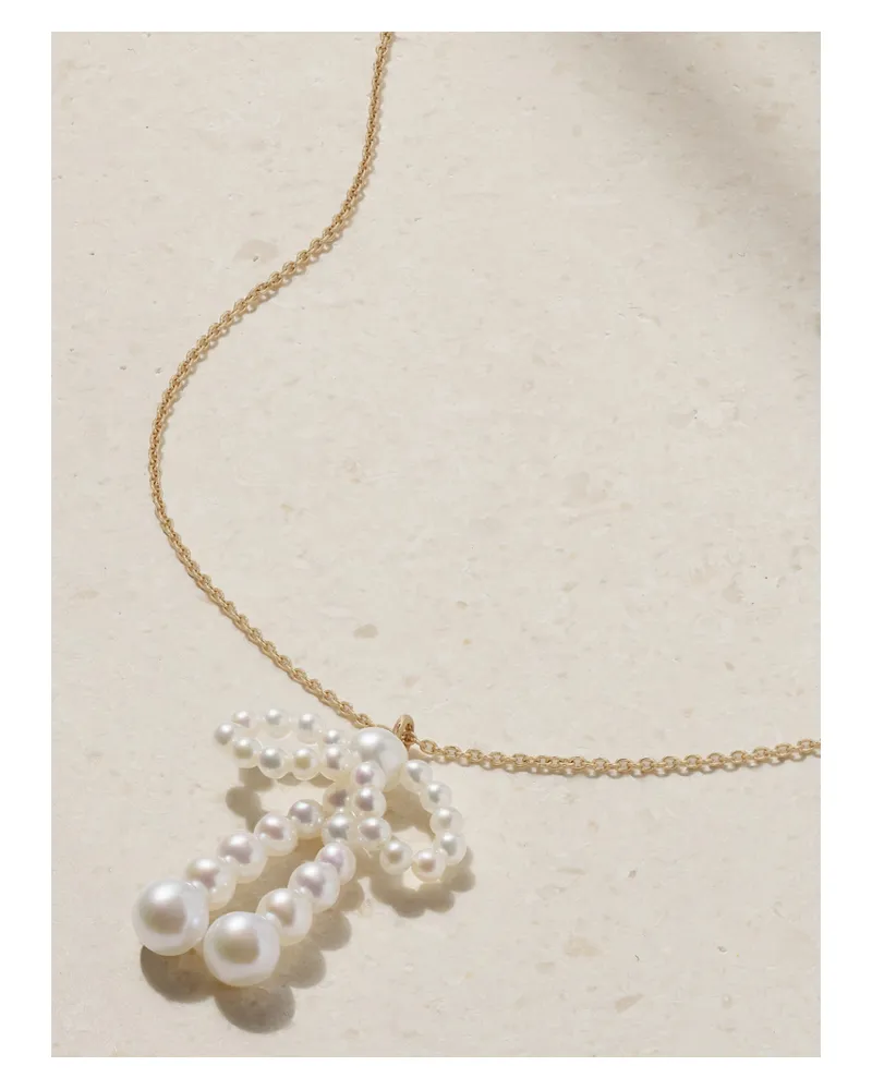 Sophie Bille Brahe Bow Simple Kette Aus 14 Karat Recyceltem Gold Gold