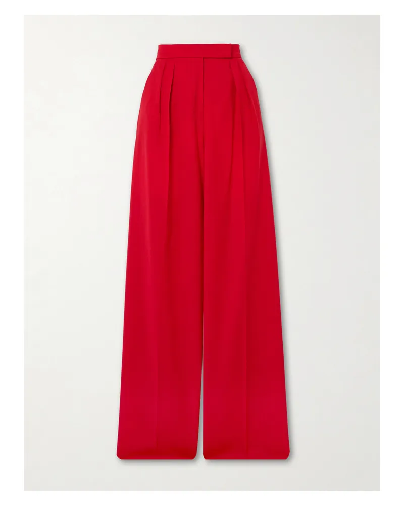 Max Mara Rimini Bundfaltenhose Rot