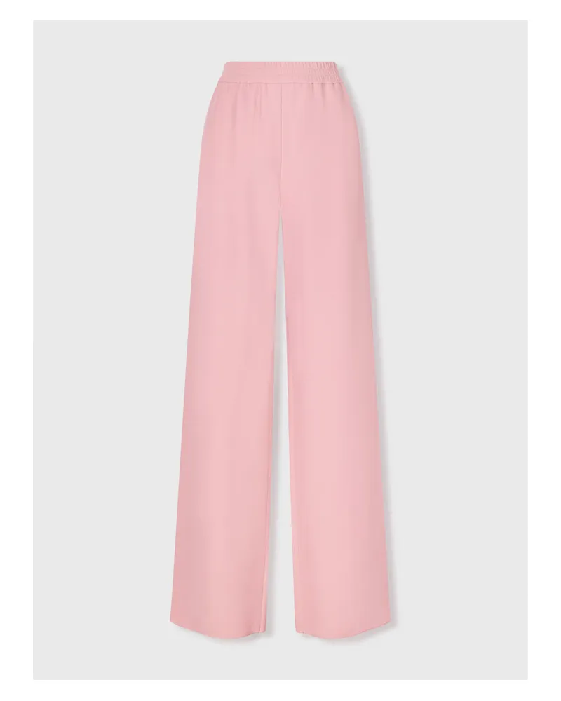 Valentino Garavani Hose Mit Weitem Bein Aus Seiden-cady - Pink Pink