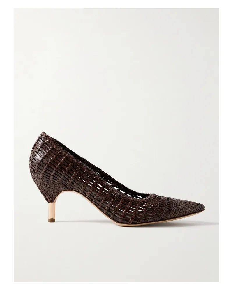 Gabriela Hearst Andres Pumps Aus Geflochtenem Leder - Braun Braun