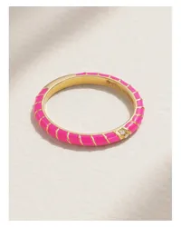 Yvonne Léon Alliance Ring aus 9 Karat Gold Pink