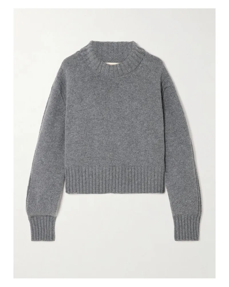 &Daughter Fintra Crop Rollkragenpullover Aus Wolle - Grau Grau