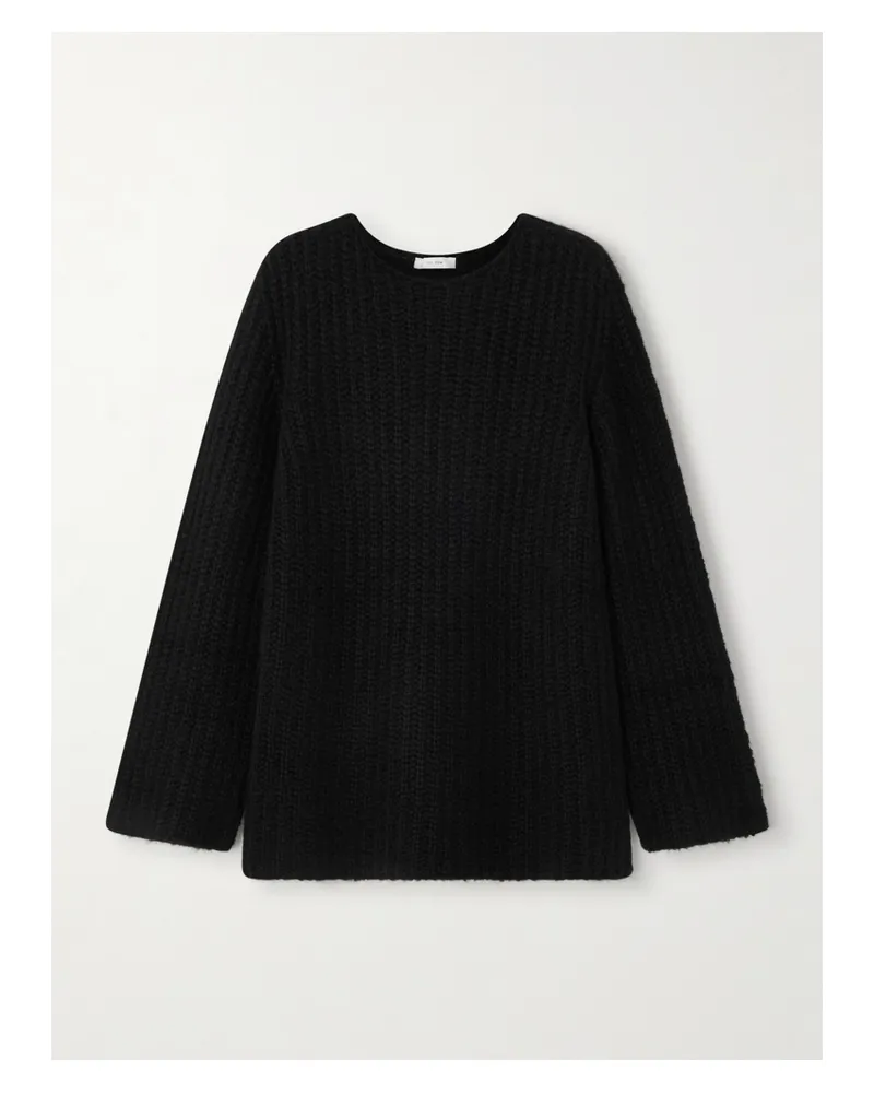 The Row Mirr Pullover Aus Geripptem Kaschmir - Schwarz Schwarz