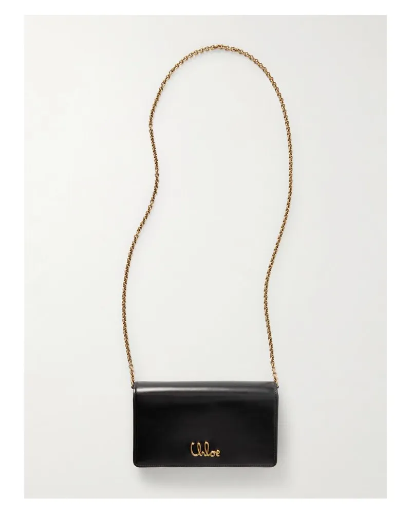 Chloé Iconic Schultertasche Aus Leder Mit Verzierung - Schwarz Schwarz