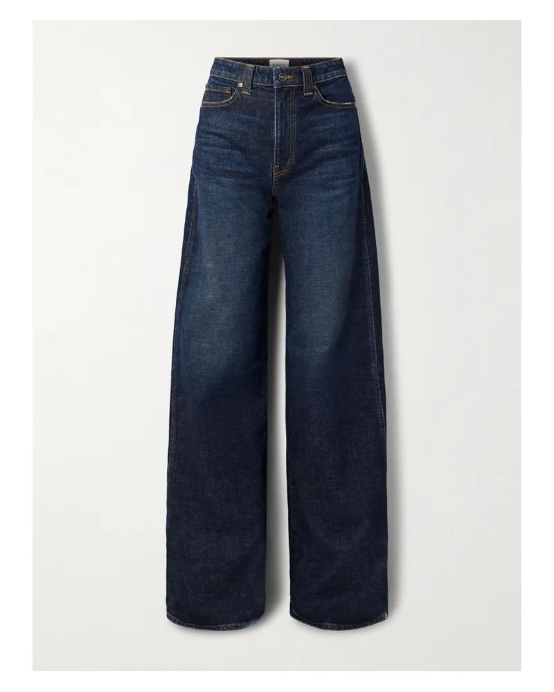 KHAITE Dane Hoch Sitzende Jeans Mit Weitem Bein - Blau Blau