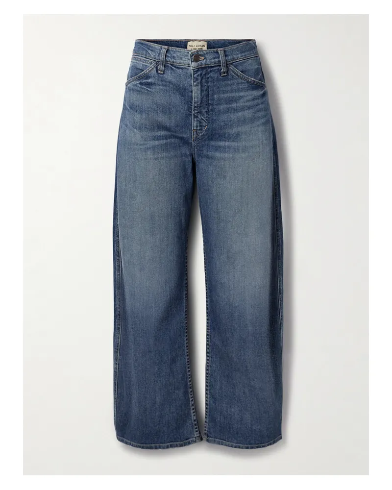 Nili Lotan Tribeca Hoch Sitzende Jeans - Blau Blau